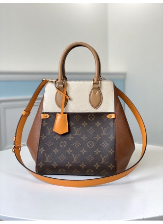 LV FOLD TOTE MM CAMEL SUNBEAN CREAM